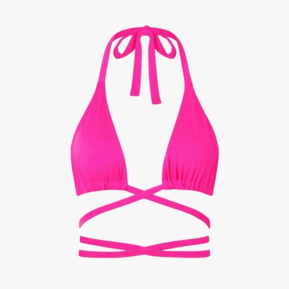 CIN CIN SWIM | NWT Hot Pink Marvel Bikini Top - Picture 3 of 3